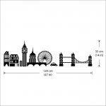 London City Skyline Wandaufkleber Wandtattoo 