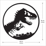 สติกเกอร์ติดผนังไดโนเสาร์ ทีเร็กซ์ Jurassic Park  Wall Sticker 