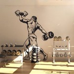 สติกเกอร์ติดผนัง Powerlifting and Bodybuilding Wall Sticker 