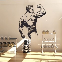 สติกเกอร์ติดผนัง Bodybuilding Wall Sticker (WD-0810)