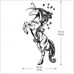 Unicorn Beautiful Vinyl Wall Art Decal 