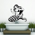 สติกเกอร์ติดผนังนางเงือก Siren Mermaid Wall Sticker