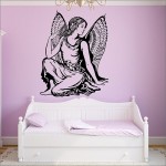 สติกเกอร์ติดผนัง ภาพนางฟ้า Angel Wall Sticker