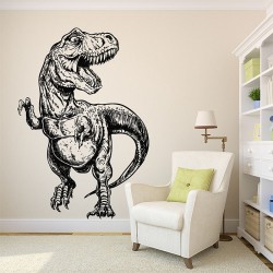 สติกเกอร์ติดผนัง ไดโนเสาร์ ทีเร็กซ์ T-Rex Dinosaur Wall Sticker (WD-0820)