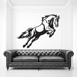 Jumping Horse Vinyl Wall Art Decal (WD-0821)