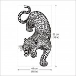 สติกเกอร์ติดผนัง Leopard Wall Sticker