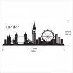 London Skyline City Silhouette Wandaufkleber Wandtattoo