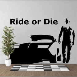 สติกเกอร์ติดผนัง Ride or Die Toretto Wall Sticker (WD-0842)