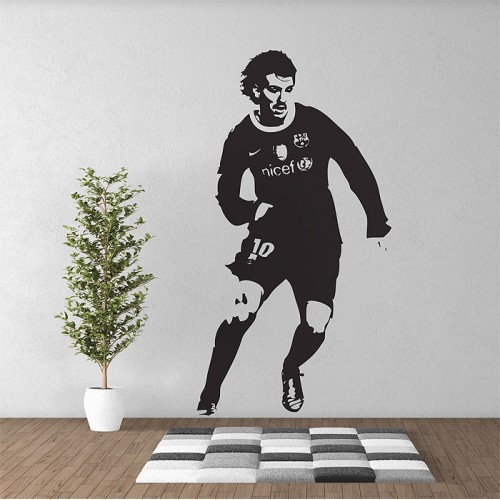 สติกเกอร์ติดผนัง เลียวเนล เมสซี Lionel Messi Football Wall Sticker 