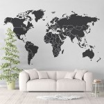 World Map  Vinyl Wall Art Decal