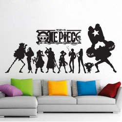 สติกเกอร์ติดผนัง One Piece Straw Hat Pirates / Wall Sticker (WD-0855)