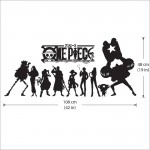 สติกเกอร์ติดผนัง One Piece Straw Hat Pirates / Wall Sticker