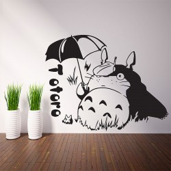 สติกเกอร์ติดผนัง ภาพโทโทโร่ Totoro Wall Sticker (WD-0858)