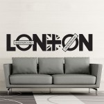 London font Wandaufkleber Wandtattoo