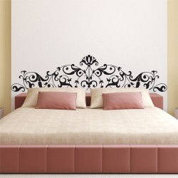 Headboard Bed Vinyl Wall Art Decal (WD-0877)