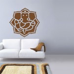 Ganesha Silhouette Vinyl Wall Art Decal