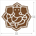 Ganesha Silhouette Vinyl Wall Art Decal