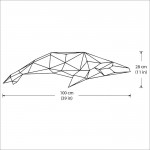 สติกเกอร์ติดผนังปลาโลมา Geometric Dolphin Wall Sticker