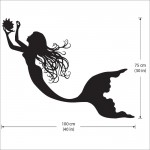 Mermaid Vinyl Wall Art Decal 