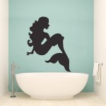 สติกเกอร์ติดผนังนางเงือก เมอร์เมด Mermaid Wall Sticker 