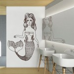 สติกเกอร์ติดผนัง Mermaid Wall Sticker