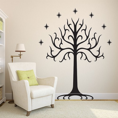 สติกเกอร์ติดผนัง White Tree of Gondor Wall Sticker