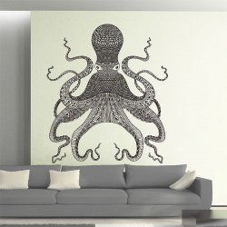 Octopus V.2 Vinyl Wall Art Decal (WD-0900)