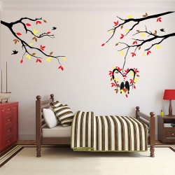 Tree and birds  Vinyl Wall Art Decal (WD-0904)