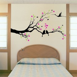 Tree and Birds lover Vinyl Wall Art Decal (WD-0911)