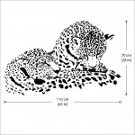 Cheetah Vinyl Wall Art Decal 