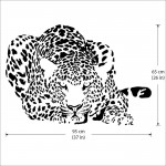 สติกเกอร์ติดผนังเสือดาว Leopard Wall Sticker 