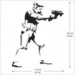 Star Wars Stormtrooper Wandaufkleber Wandtattoo