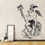 Hermes greek god Wandaufkleber Wandtattoo 