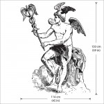 Hermes greek god Wandaufkleber Wandtattoo 