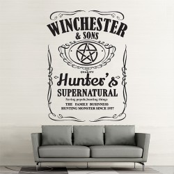 Winchester and Sons Supernatural  Vinyl Wall Art Decal (WD-0935)