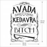 สติกเกอร์ติดผนัง Avada Kedavra Bitch / Wall Sticker