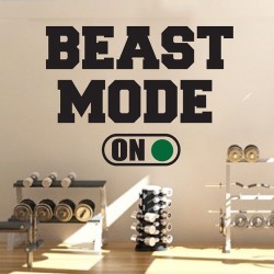 Beast Mode  On Vinyl Wall Art Decal (WD-0939)