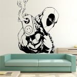 Deadpool Wandaufkleber Wandtattoo 