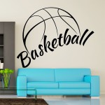 Basketball Vinyl Wall Art Decal 