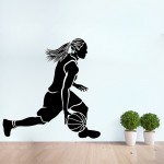 Girl Basketball Player Vinyl Wall Art Decal 