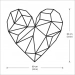 Geometric Heart Vinyl Wall Art Decal 