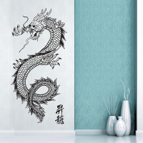 Japanese Dragon Vinyl Wall Art Decal 