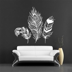 Feather Vinyl Wall Art Decal (WD-0978)