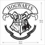 Hogwarts School Logo Harry Potter  Wandaufkleber Wandtattoo