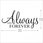 สติกเกอร์ติดผนัง Always and Forever Wall Sticker