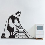 Banksy Maid in London Wandaufkleber Wandtattoo