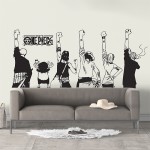 สติกเกอร์ติดผนัง One Piece Team Hands up / Wall Sticker