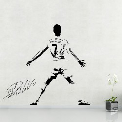 Cristiano Ronaldo Soccer Football Player Vinyl Wall Art Decal (WD-0989)