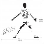 สติกเกอร์ติดผนัง คริสเตียโน่ โรนัลโด้ Cristiano Ronaldo  Wall Sticker