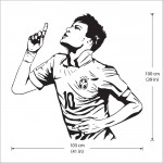 Neymar da Silva Soccer Football Player Vinyl Wall Art Decal 